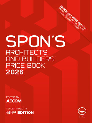 cover image of Spon's Architects' and Builders' Price Book 2026